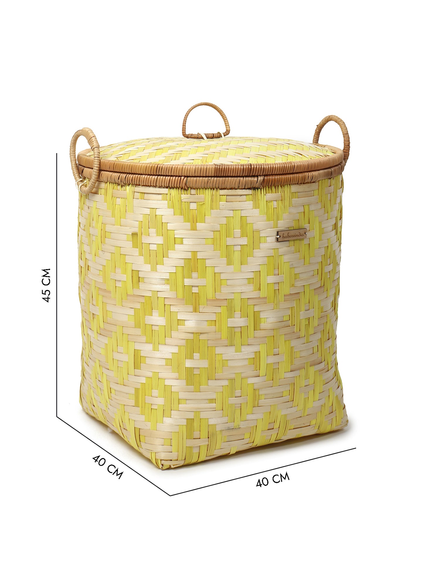 Bamboo Storage Basket | Wicker Laundry Basket With Lid