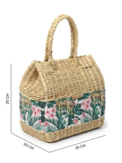 Handmade Seagrass Tote for Shopping, Storage & Travel Needs