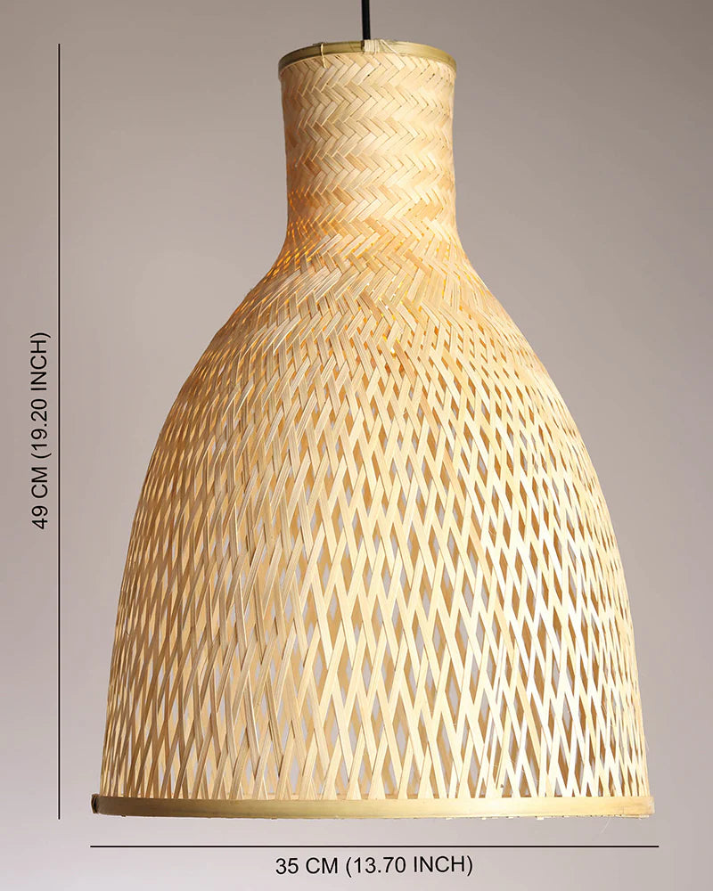 Decorative Bamboo Ceiling Light for Cafe and Home Interiors