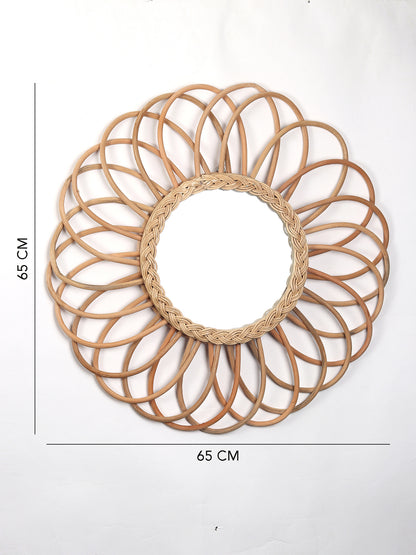 Bamboo Rattan Mirror | Wall Mirror