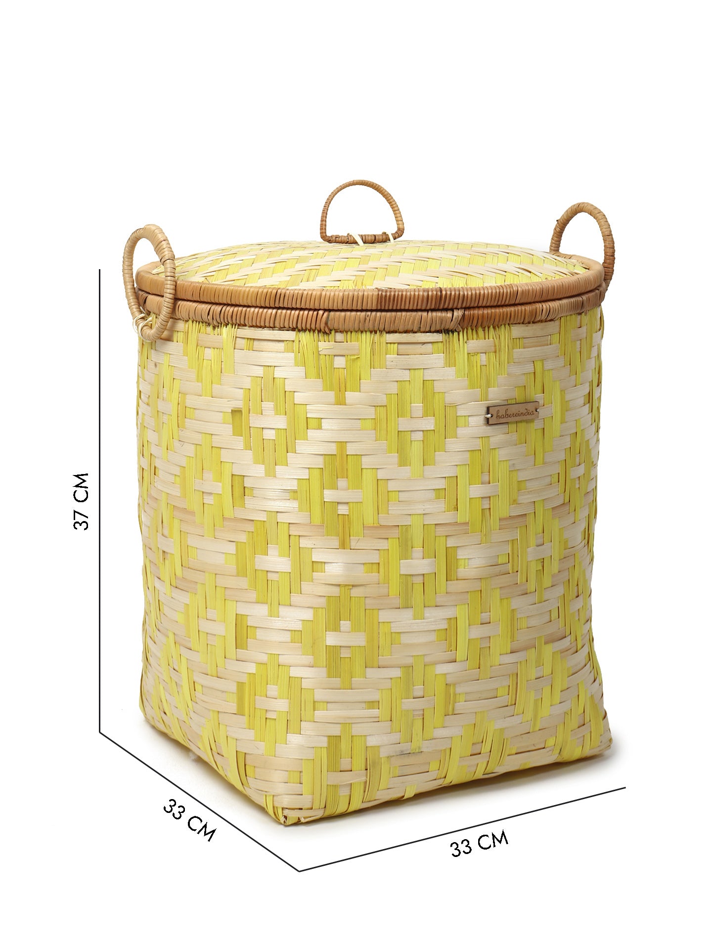 Bamboo Storage Basket | Wicker Laundry Basket With Lid