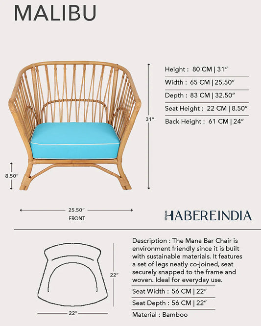 Indoor Bamboo Lounge Chairs for Home Relaxation