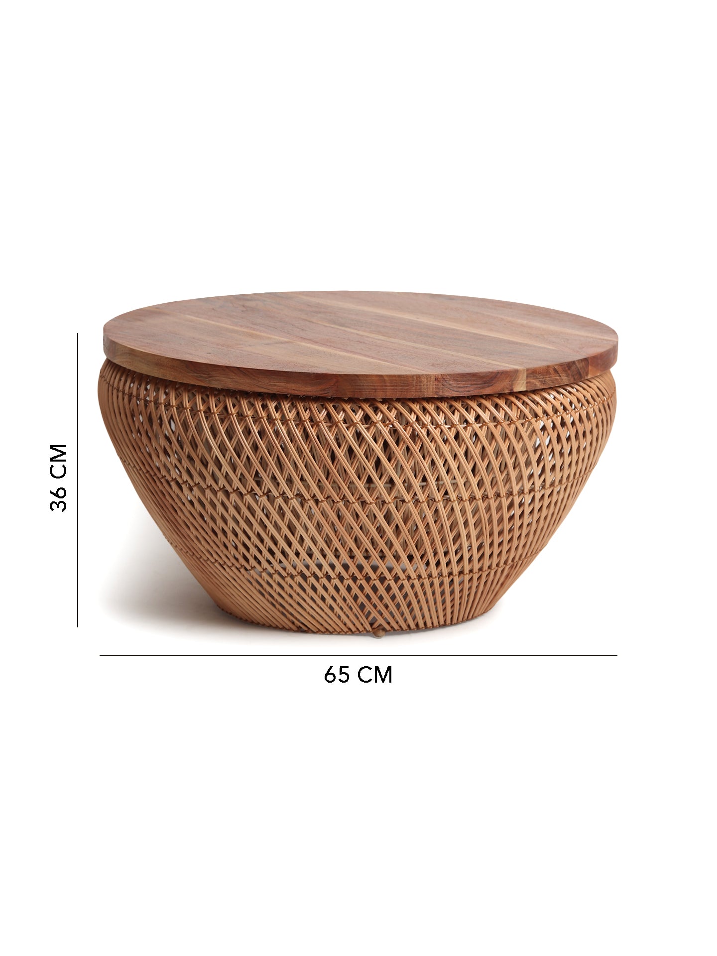 Rattan Coffee Table | Cane Round Table | Rattan Stool | Side Table