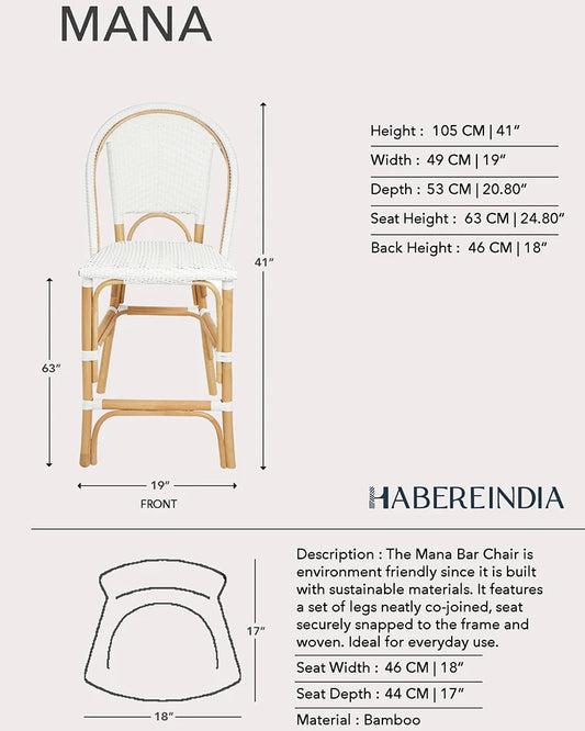 Durable Bamboo Chairs for Balcony and Garden Seating