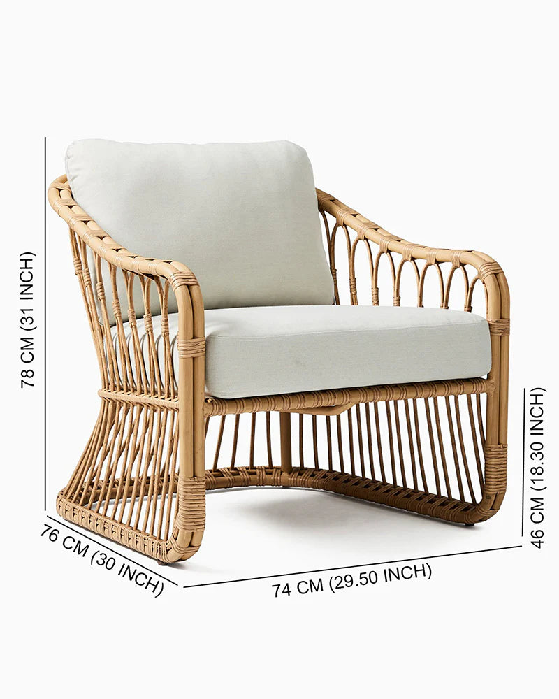 Bamboo Arm Chairs for Living Room and Home Decor