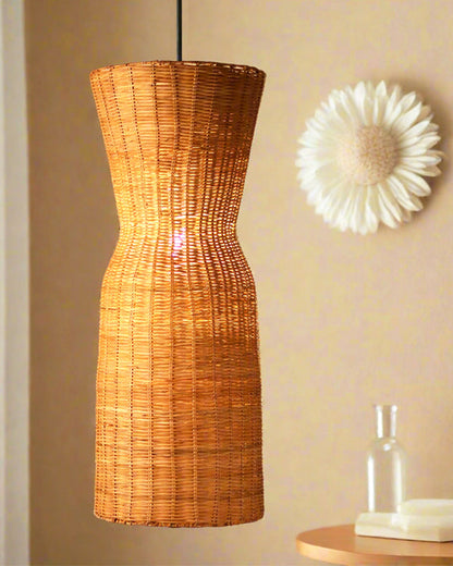 Decorative Rattan Hanging Light for Balcony and Patio