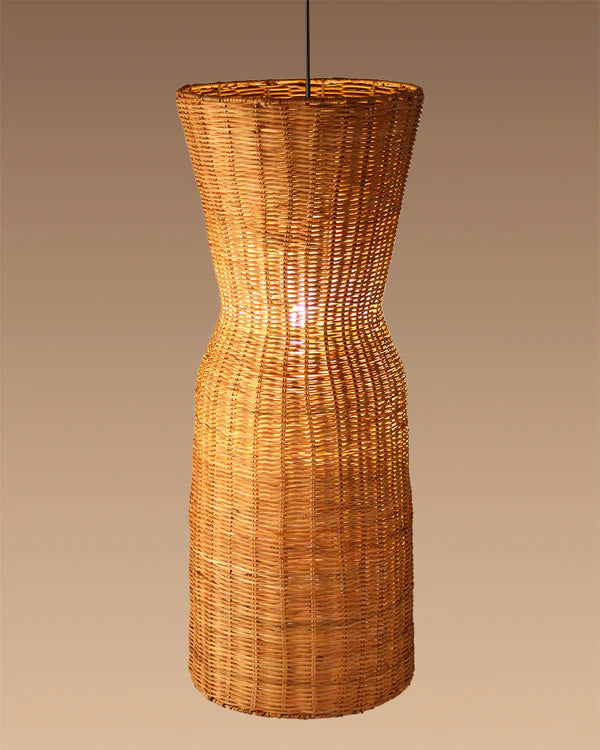 Decorative Rattan Hanging Light for Balcony and Patio