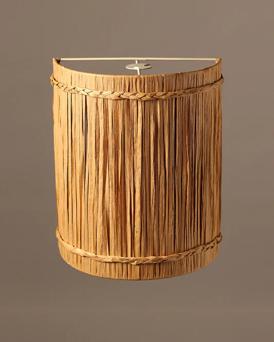 Decorative Raffia Wall Lamp for Hall and Corridor