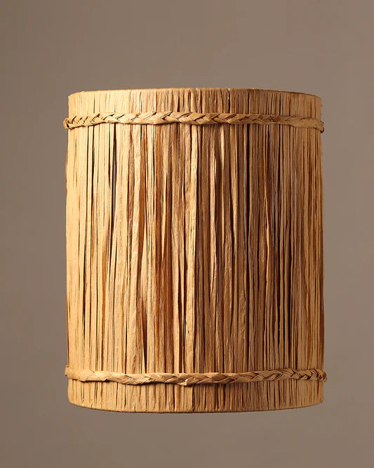 Decorative Raffia Wall Lamp for Hall and Corridor