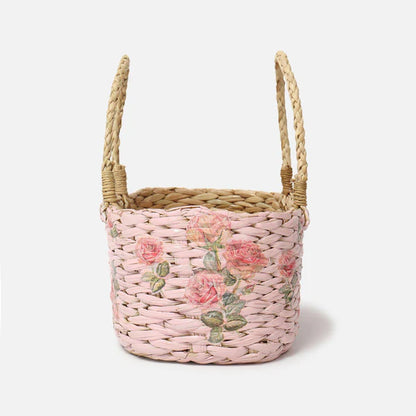 Decorative Seagrass Gift Hamper Basket for Stylish Storage and Tabletop Display