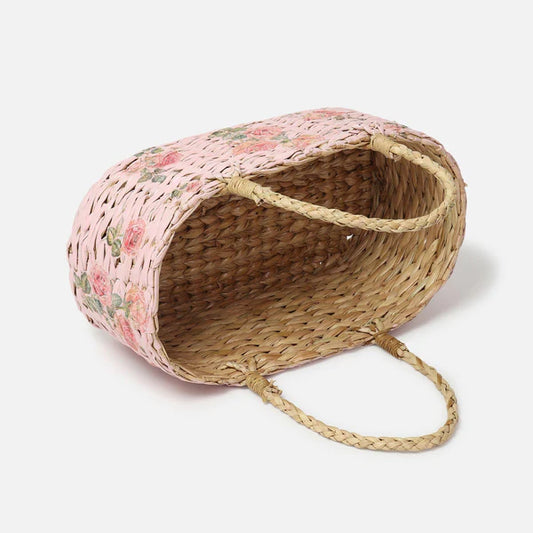 Panier Panier en Jonc de Mer - Rose