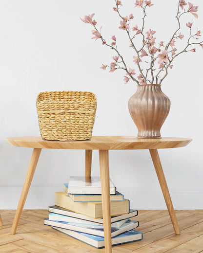 Handwoven Seagrass Dustbin for Stylish and Eco-Friendly Home Organization - Small