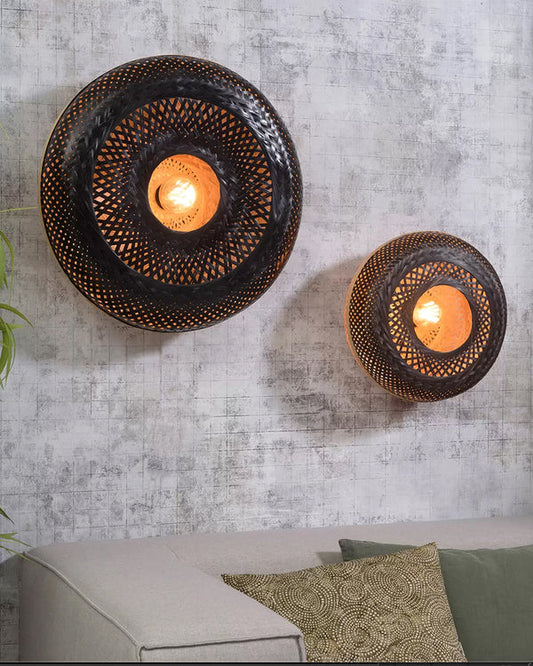 Elegant Bamboo Wall Lamp for Dining Space and Home