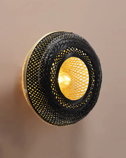 Elegant Bamboo Wall Lamp for Dining Space and Home
