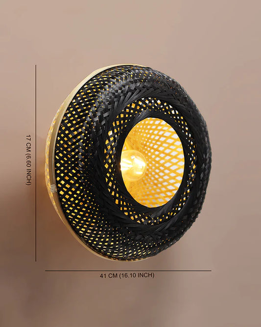 Elegant Bamboo Wall Lamp for Dining Space and Home