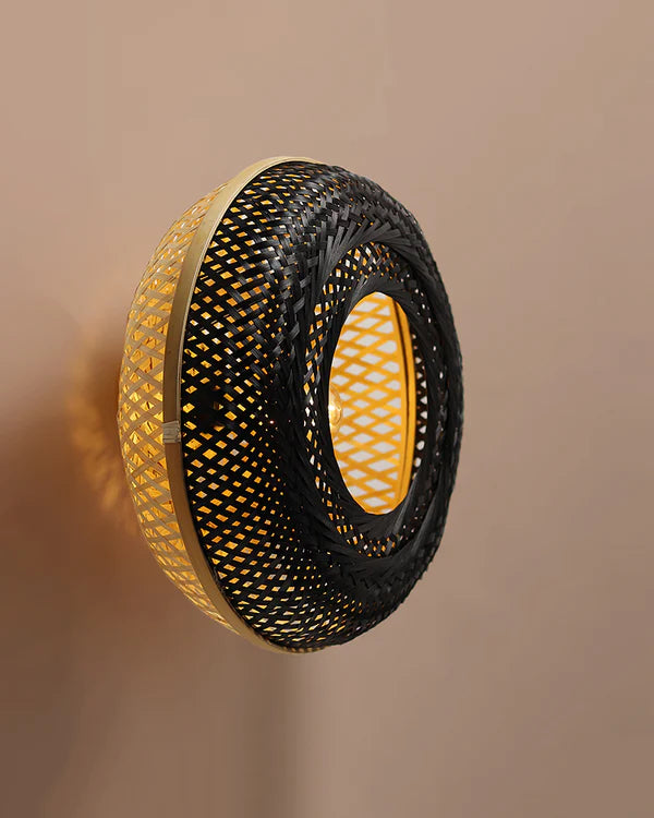 Elegant Bamboo Wall Lamp for Dining Space and Home