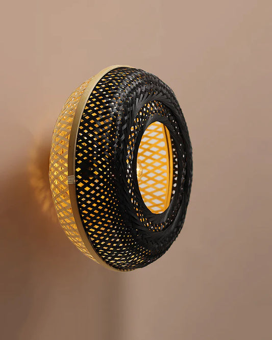 Elegant Bamboo Wall Lamp for Dining Space and Home