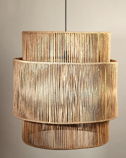 Elegant Rattan Hanging Light for Study Room and Living Room
