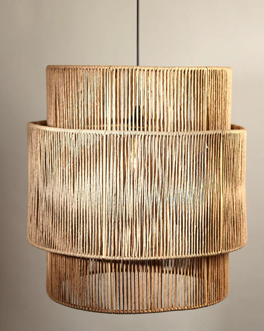 Elegant Rattan Hanging Light for Study Room and Living Room