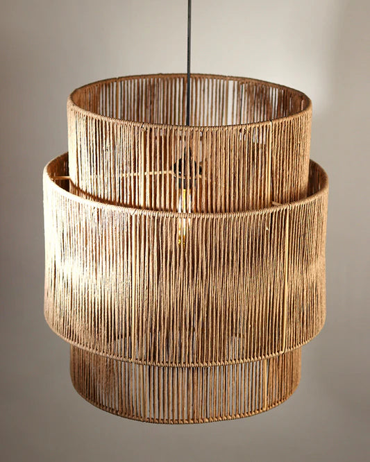 Elegant Rattan Hanging Light for Study Room and Living Room
