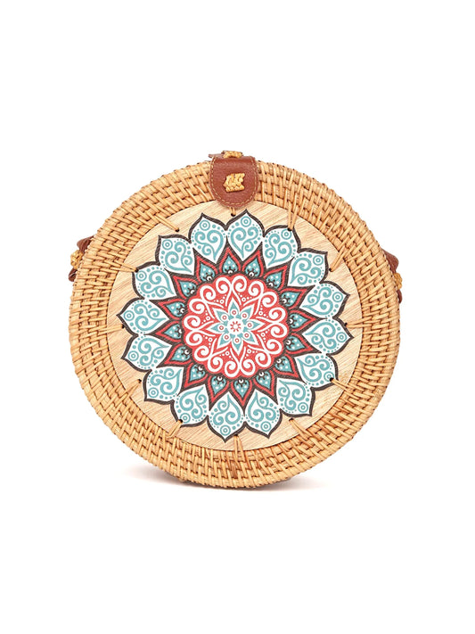 Sacs ronds en rotin | Sacs à bandoulière de plage