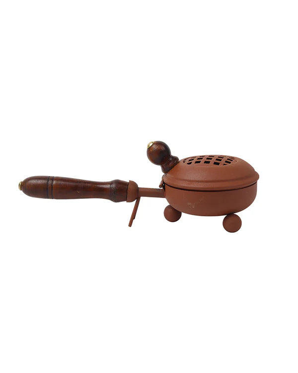 Handcrafted Metal Dhoopdani for Pooja Items and Religious Ceremonies