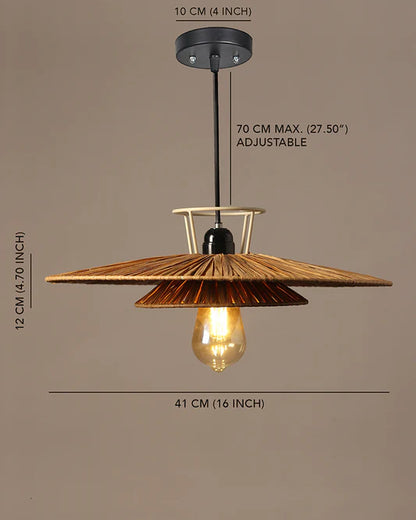 Handmade Raffia Ceiling Light for Balcony and Living Room
