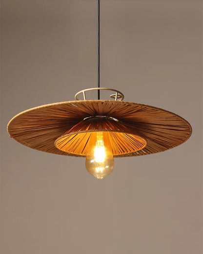 Handmade Raffia Ceiling Light for Balcony and Living Room