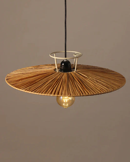 Handmade Raffia Ceiling Light for Balcony and Living Room