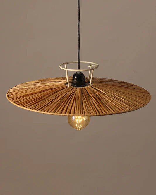 Handmade Raffia Ceiling Light for Balcony and Living Room