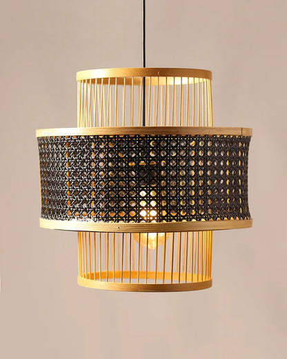 Handmade Rattan Pendant Light for Cafe and Home Interiors