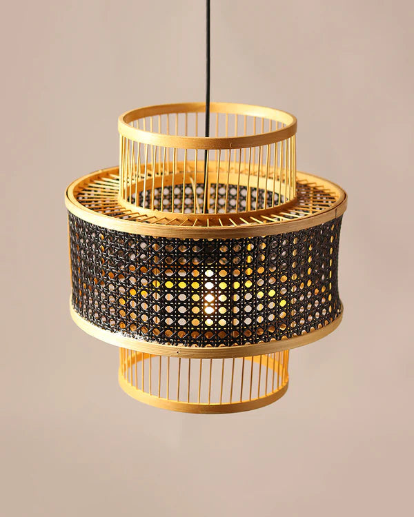 Handmade Rattan Pendant Light for Cafe and Home Interiors