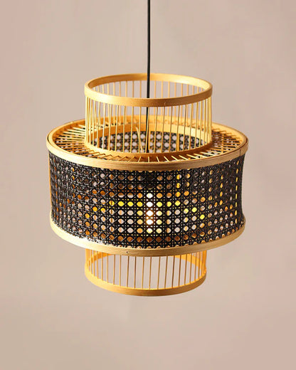 Handmade Rattan Pendant Light for Cafe and Home Interiors