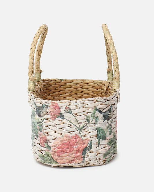 Handmade Seagrass Gift Hamper Basket for Elegant Home Storage and Gifting