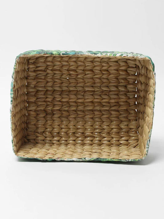 Handwoven Seagrass Organiser Set of 3 for Multipurpose Storage, Decorative Shelf, and Tabletop Use