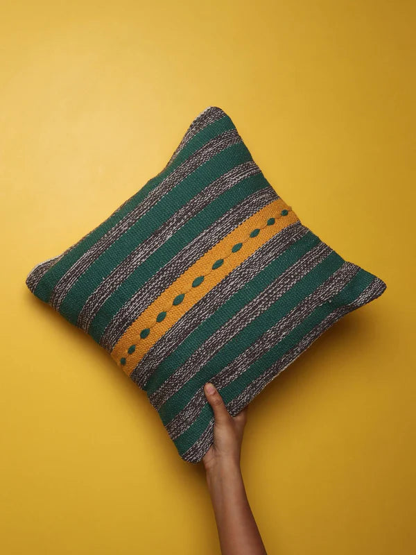 Eco-Friendly Handloom Cotton Cushion Cover for Minimalist Home Decor