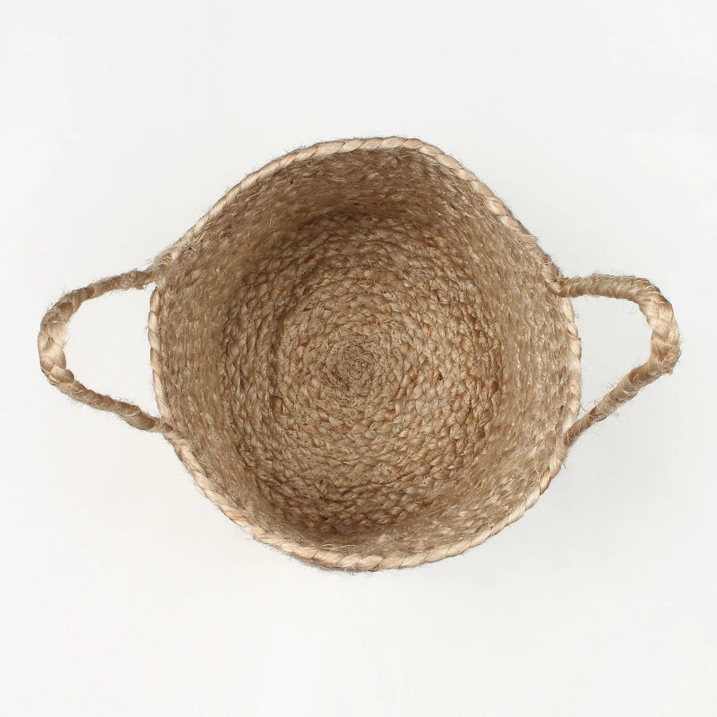 Set of 2 Natural Fiber Basket for Storage or Indoor Greenery
