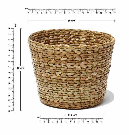 Woven Dry Grass Basket – Ideal for Plants or Accessories