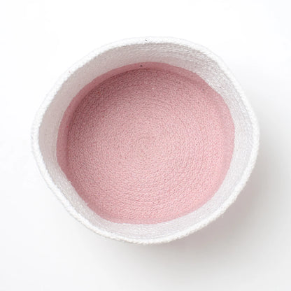 Set of 3 Dual-Use Cotton Basket for Home Decor & Storage