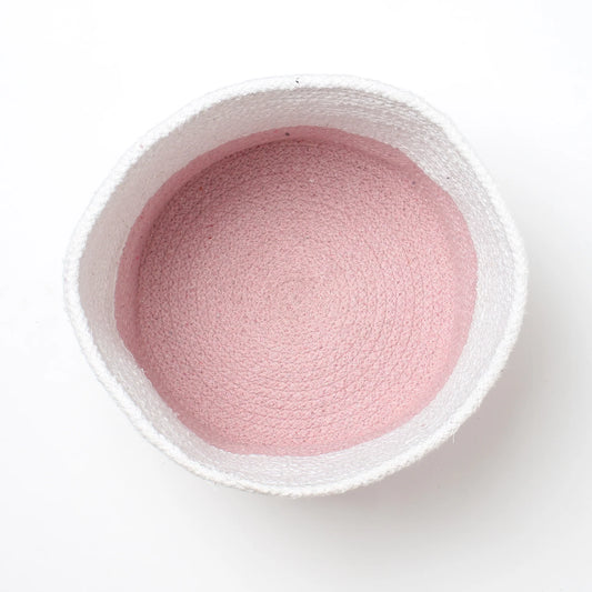 Set of 3 Dual-Use Cotton Basket for Home Decor & Storage