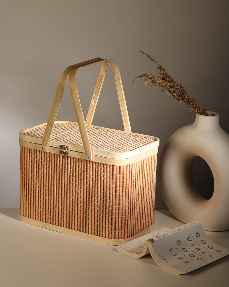  Bamboo Picnic Basket
