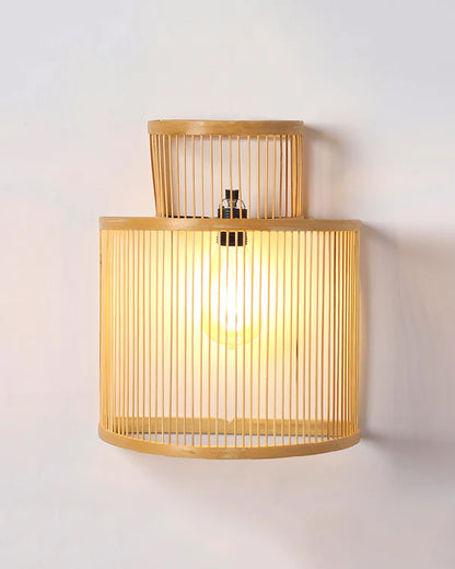 Modern Bamboo Wall Lamp for Dining Space and Home