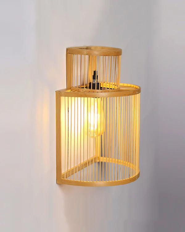 Modern Bamboo Wall Lamp for Dining Space and Home