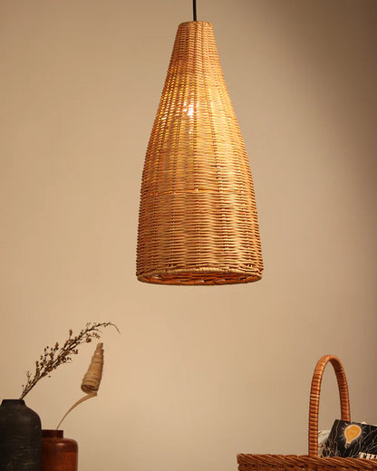 Minimalist Rattan Hanging Light for Cafe and Home Interiors