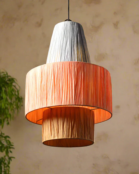Minimalist Raffia Hanging Lamp for Study Room and Living Room
