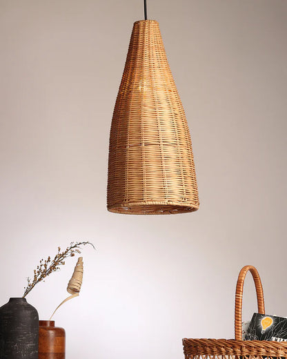 Minimalist Rattan Hanging Light for Cafe and Home Interiors