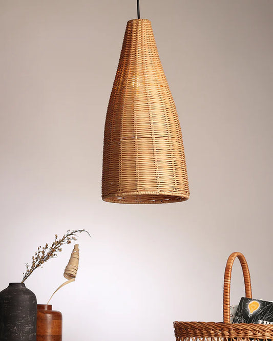 Minimalist Rattan Hanging Light for Cafe and Home Interiors