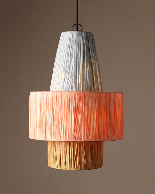 Minimalist Raffia Hanging Lamp for Study Room and Living Room