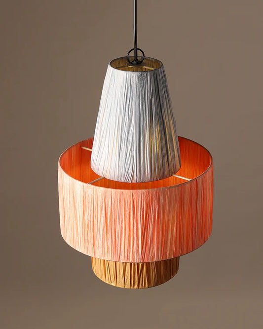 Minimalist Raffia Hanging Lamp for Study Room and Living Room