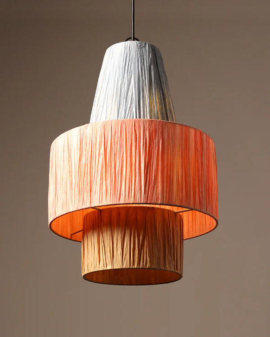 Minimalist Raffia Hanging Lamp for Study Room and Living Room
